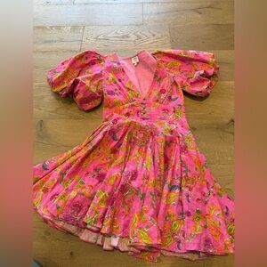 Beautiful pink linen dress from Aspen